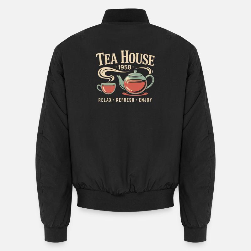 Tea House 1958 - Unisex Bomber Jacket - black
