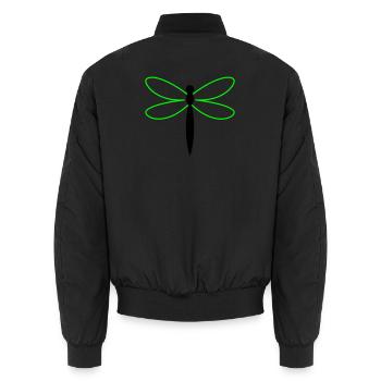 Silhouette de la Libellule - Bomber unisexe - noir - Dos - AI Model Male 185 light (185cm)