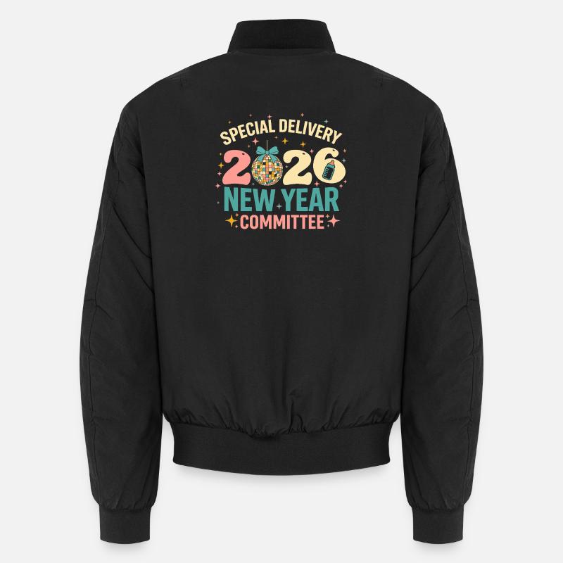 New Year 2020 Disco Committee - Unisex Bomber Jacket - black