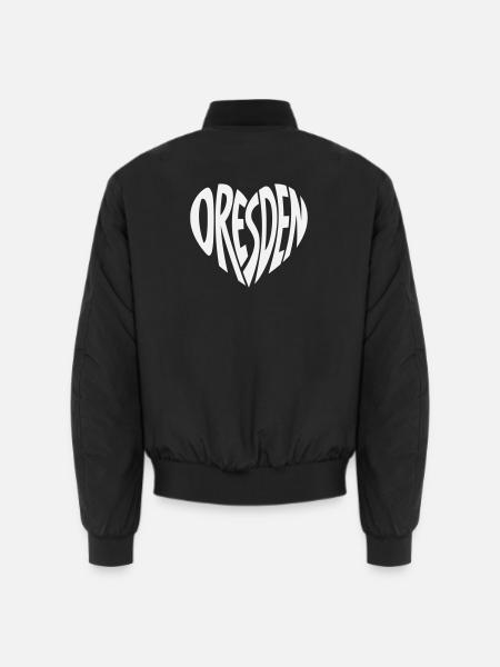 Dresden Heart Lettering - Unisex Bomber Jacket - black