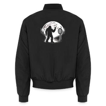 Bigfoot Darts - Unisex Bomber Jacket - black - Back - AI Model Male 185 light (185cm)