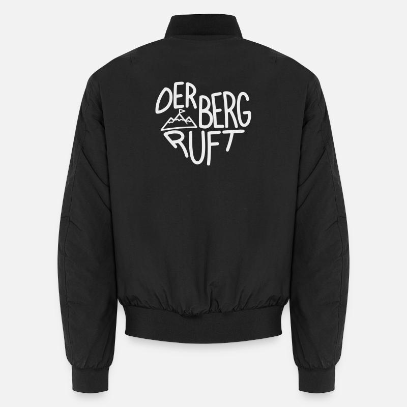 Der Berg ruft Alpenabenteuer, Designfarbe variabel Unisex Bomberjacke