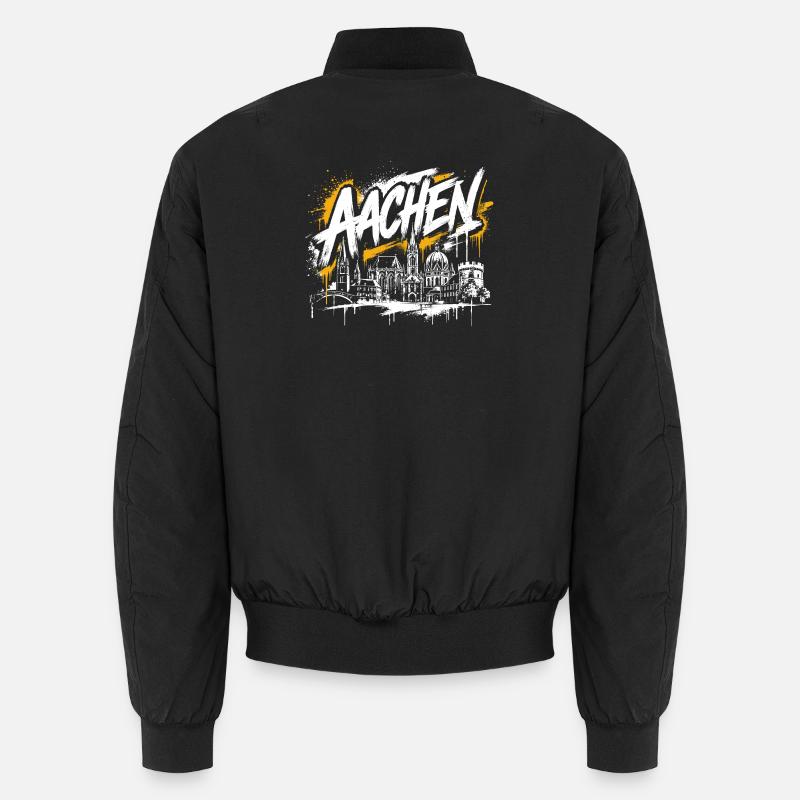 München Graffiti Skyline Unisex Bomberjacke
