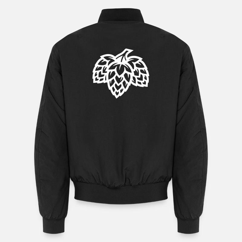 Hops Barley Malt Brewery - Unisex Bomber Jacket - black