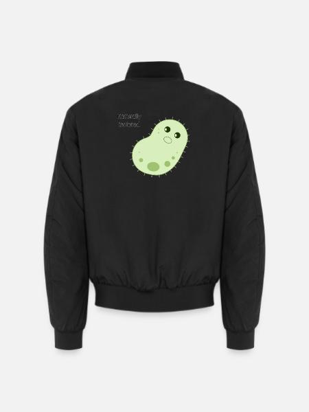 Natürlich isolierte niedliche Bakterien - Unisex Bomberjacke - Schwarz