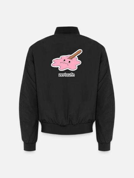 zerlaufn – Eis Meme - Unisex Bomberjacke - Schwarz