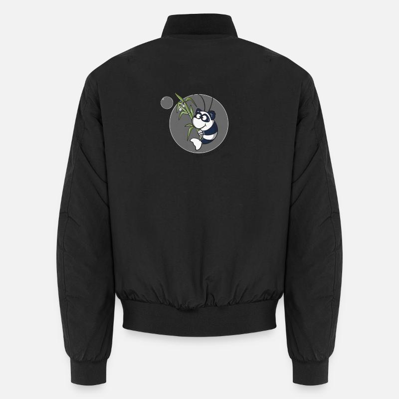 Panda Garnele - Unisex Bomberjacke - Schwarz