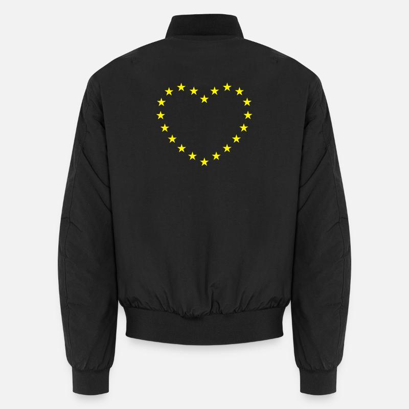 EU Sterne, Herz Bomber unisexe