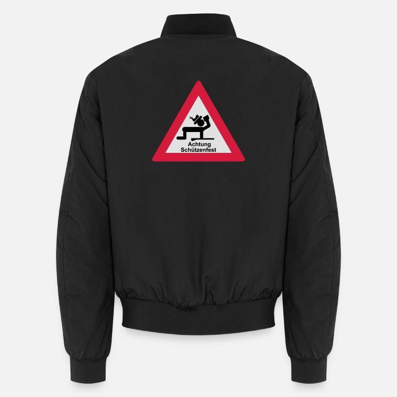 Attention tireurs - Bomber unisexe - noir