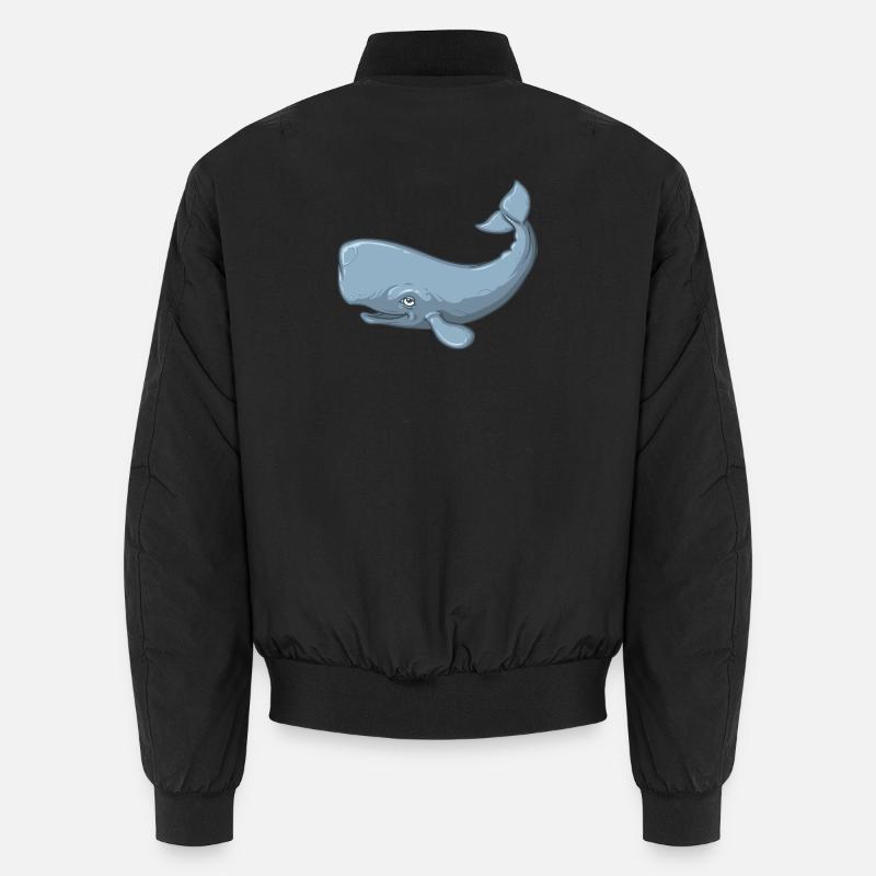 Sperm Whale - Unisex Bomberjacke - Schwarz