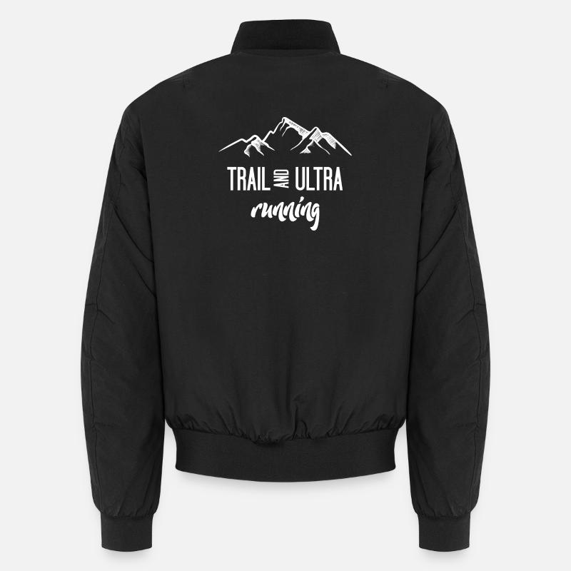 Trail and Ultra Running - Unisex Bomber Jacket - black