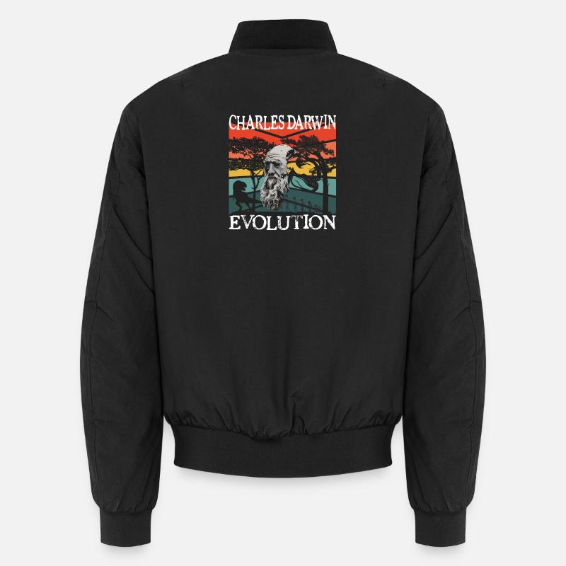Idée cadeau textile Charles Darwin Evolution Bomber unisexe