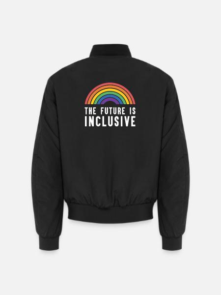 Pride Month LGBT - The Future is Inclusive - Unisex Bomber Jacket - black