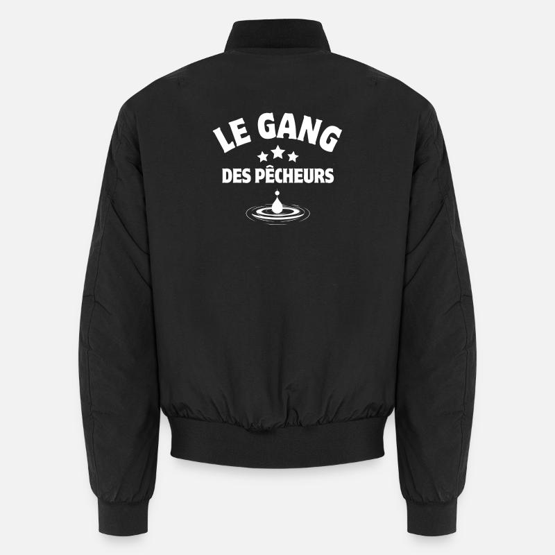 pêche, pêcheur, canne à pêche Bomber unisexe