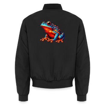 Grenouille - Bomber unisexe - noir - Dos - AI Model Male 185 light (185cm)