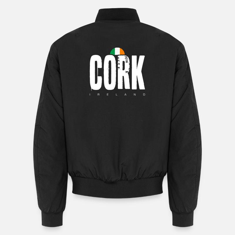 Cork Ireland Flag Emblem Unisex Bomber Jacket