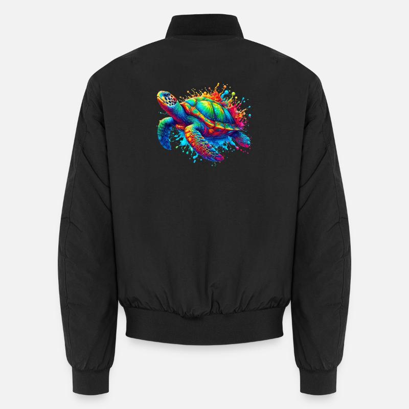 Schildkröte Unisex Bomberjacke
