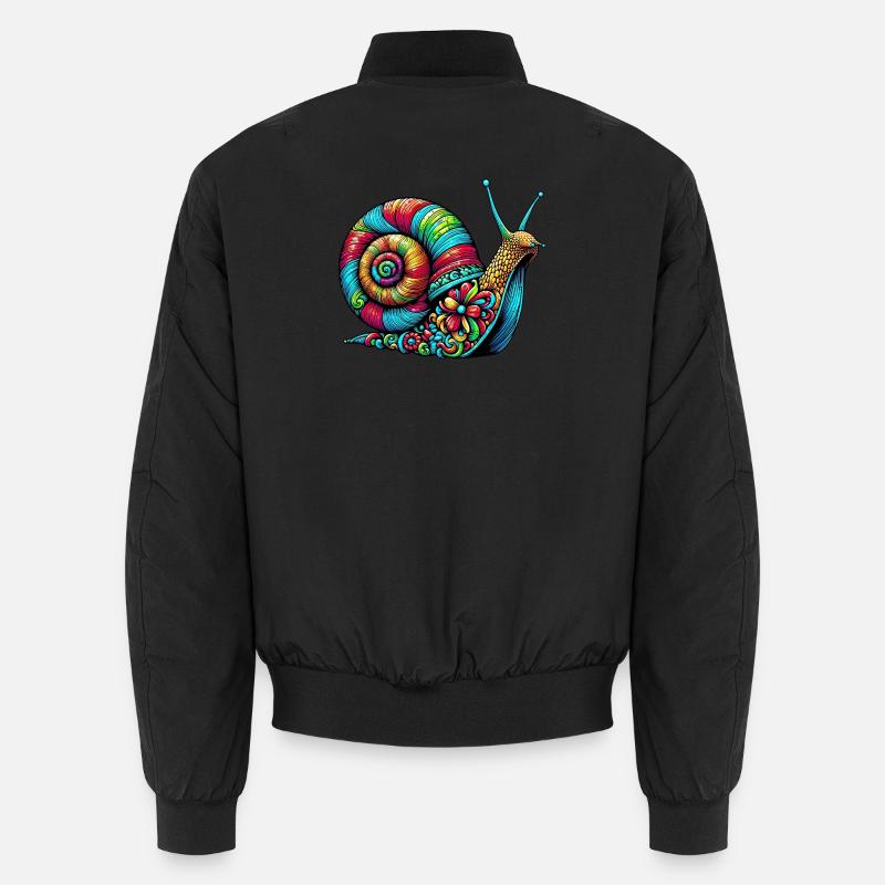 Escargot - Bomber unisexe - noir