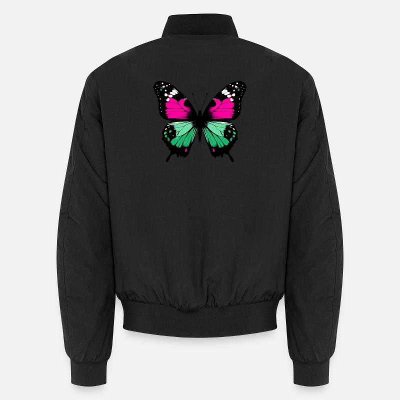Schmetterling - Unisex Bomberjacke - Schwarz