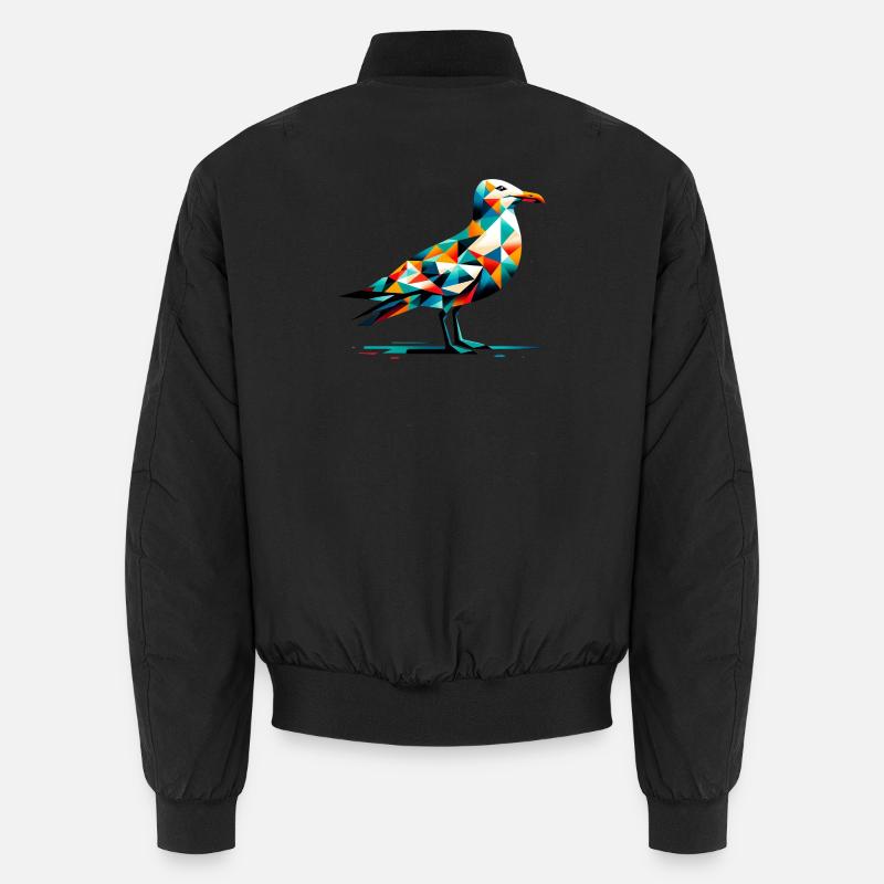Möwe - Unisex Bomberjacke - Schwarz