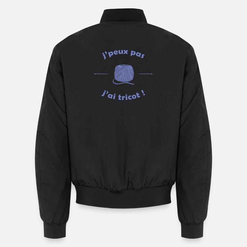 Ich kann nicht stricken, ich Unisex Bomberjacke
