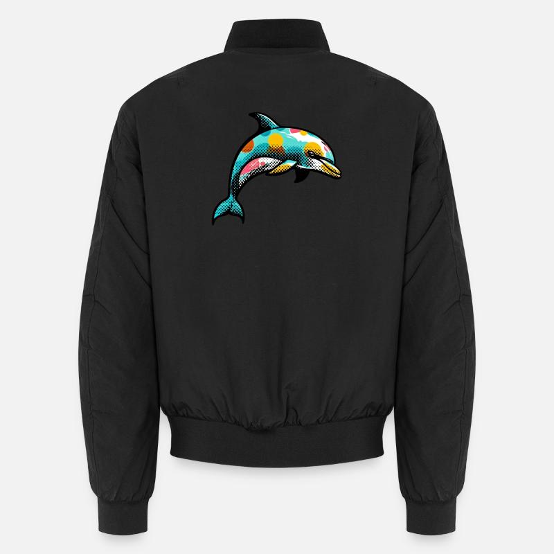 Dauphin - Bomber unisexe - noir
