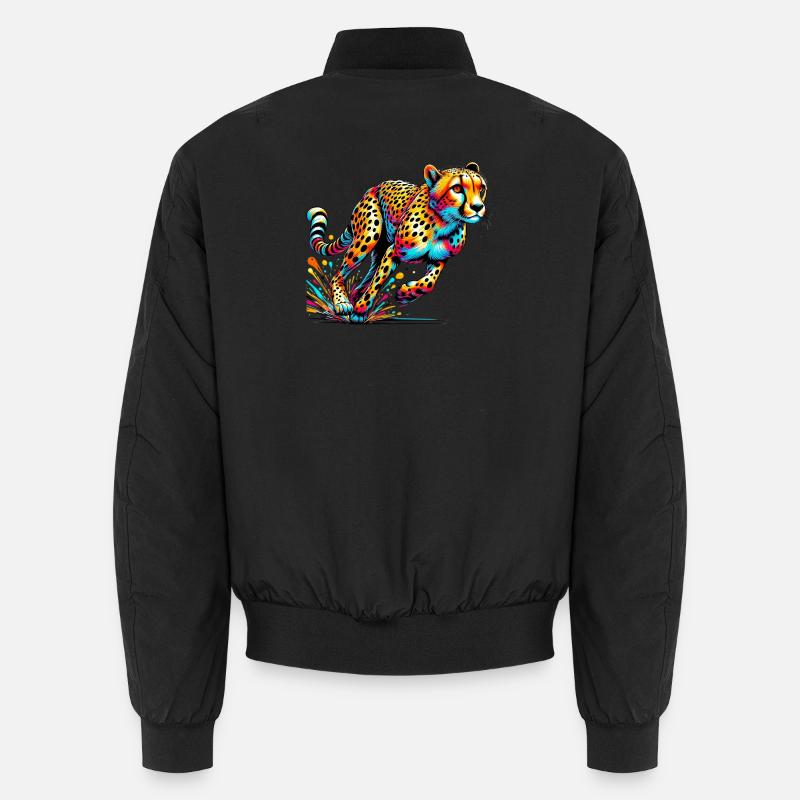 Gepard - Unisex Bomberjacke - Schwarz