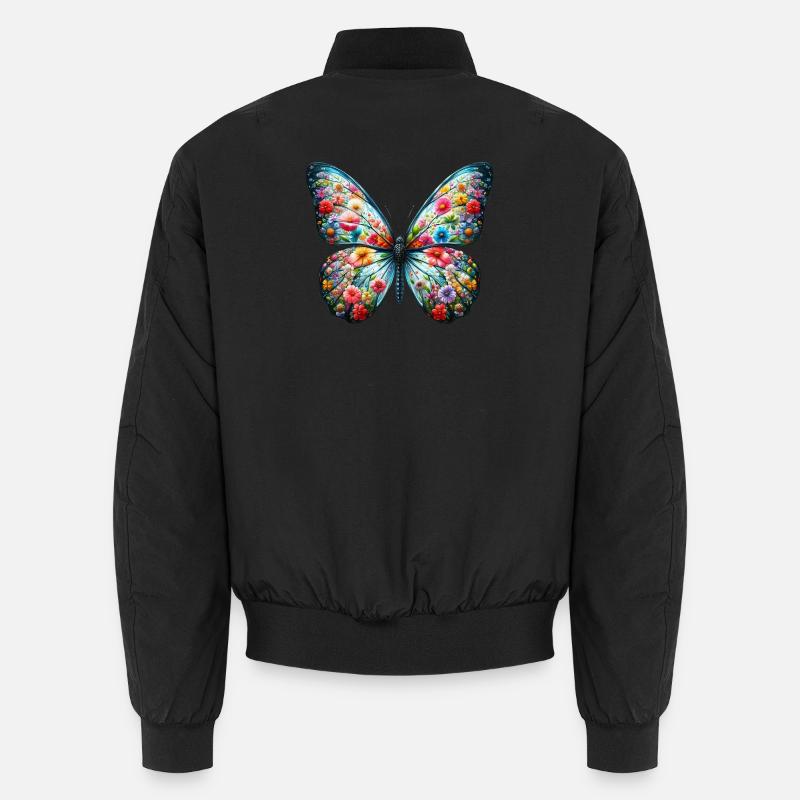 Schmetterling Unisex Bomberjacke