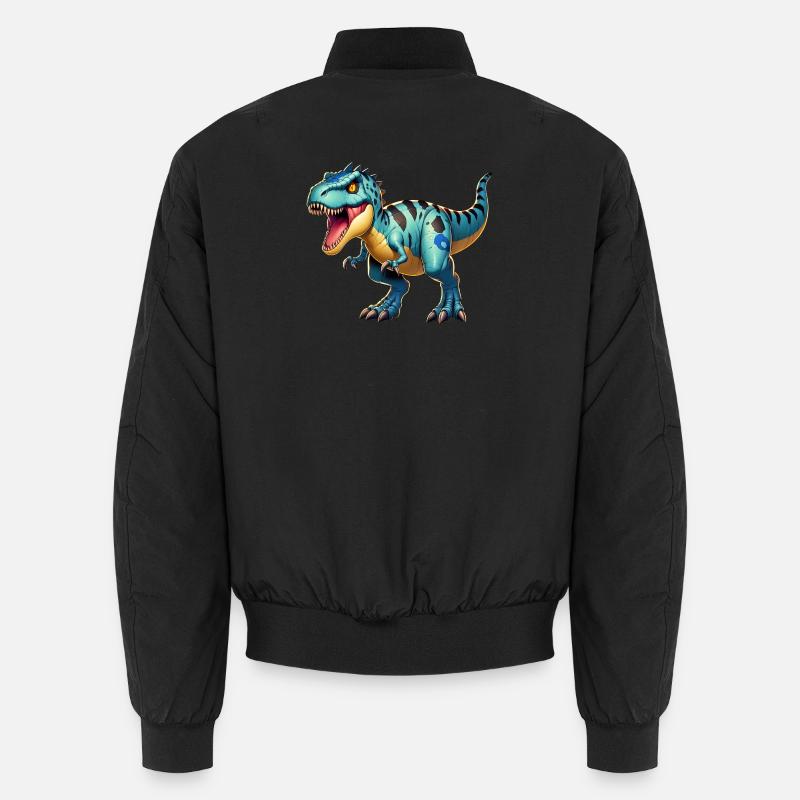 Dinosaur - Unisex Bomber Jacket - black