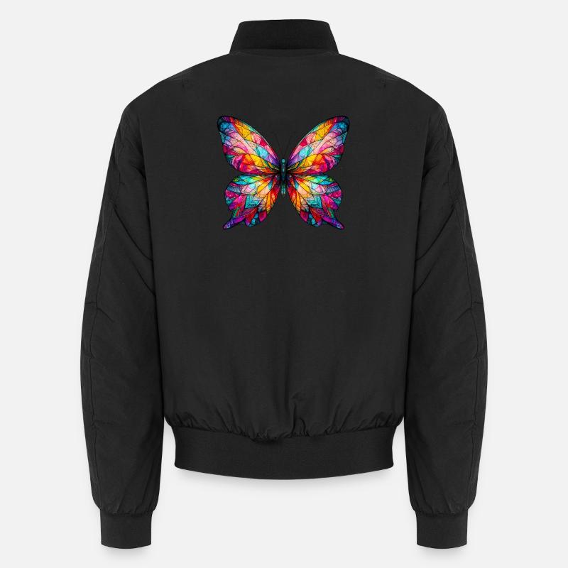 Butterfly - Unisex Bomber Jacket - black