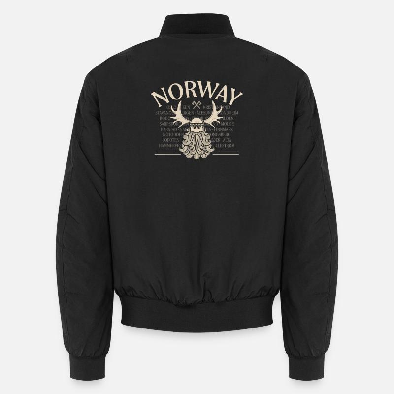 Norway - Viking Beard - Moose Unisex Bomberjacke
