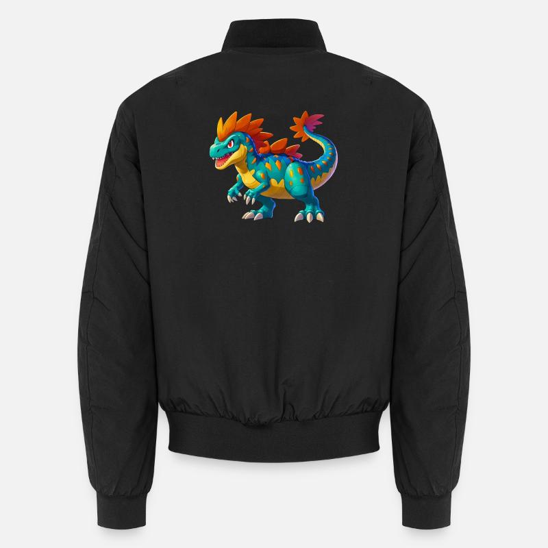 Dinosaur - Unisex Bomber Jacket - black