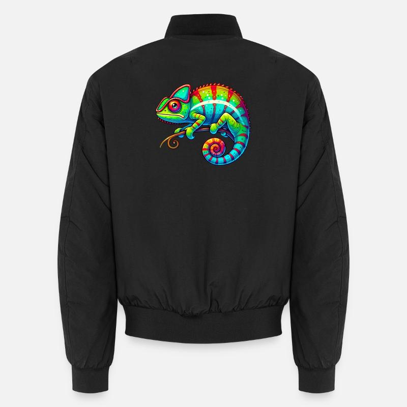 Chamäleon - Unisex Bomberjacke - Schwarz