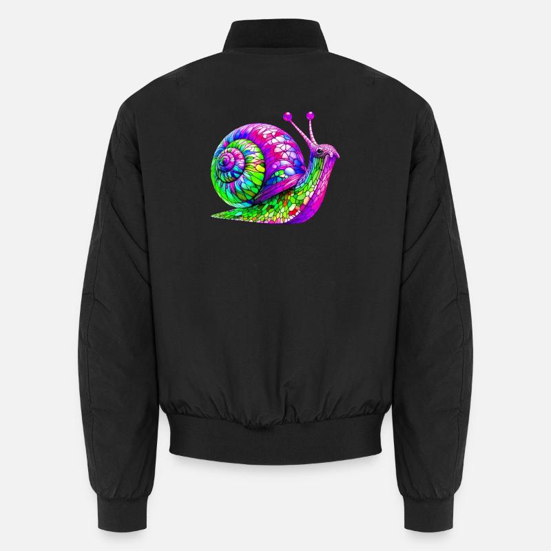Escargot - Bomber unisexe - noir