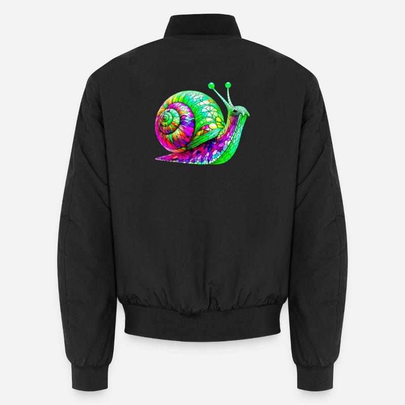 Escargot - Bomber unisexe - noir