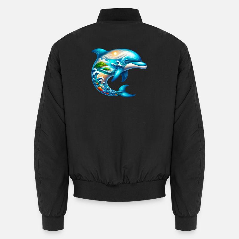 Delfin Unisex Bomberjacke
