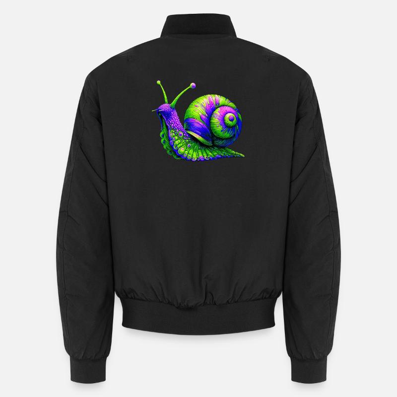 Schnecke - Unisex Bomberjacke - Schwarz