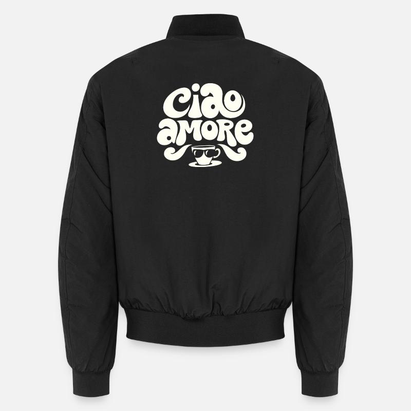 Ciao Amore Cappuccino - Unisex Bomber Jacket - black