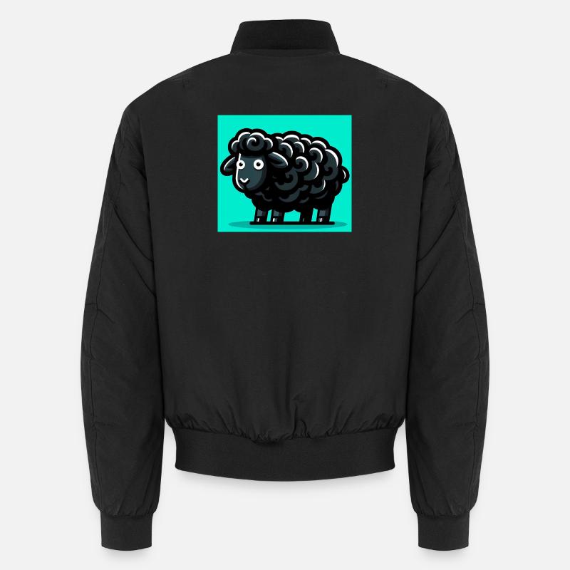 Schwarzes Schaf - Unisex Bomberjacke - Schwarz