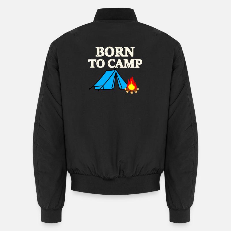Né pour camper - Bomber unisexe - noir
