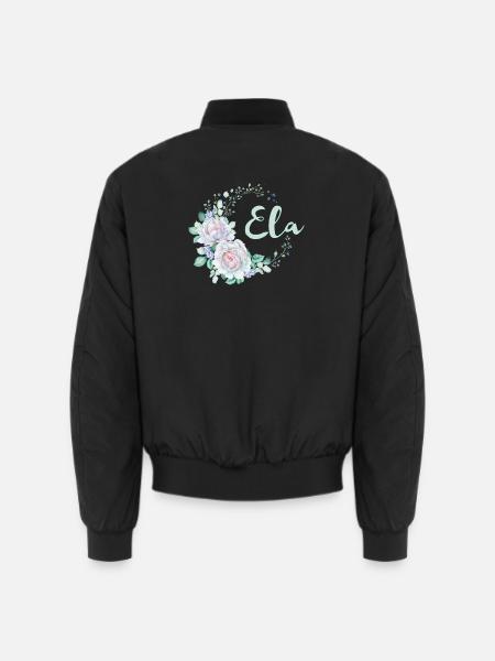 For Ela - Unisex Bomber Jacket - black