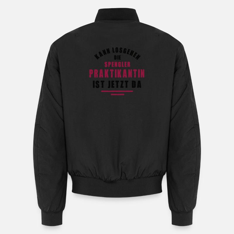 Intern Tinsmith Internship Tinsmith - Unisex Bomber Jacket - black