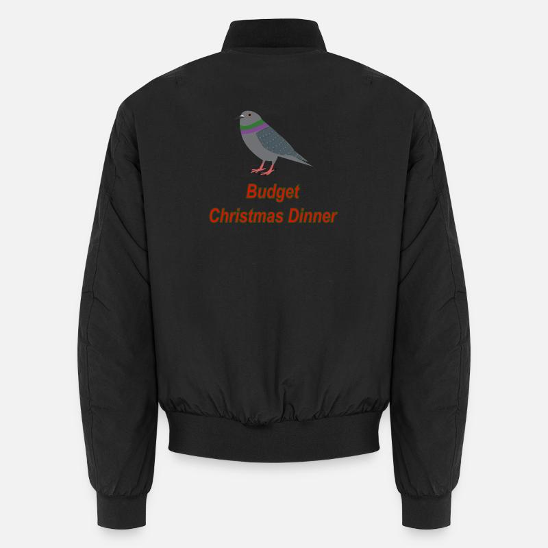 Pigeon Budget Christmas Dinner Unisex Bomber Jacket