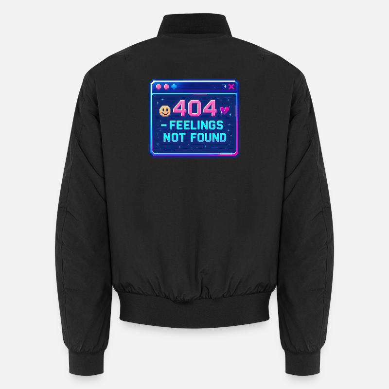 Y2K Retro – 404 Feelings Not Found Unisex Bomberjacke