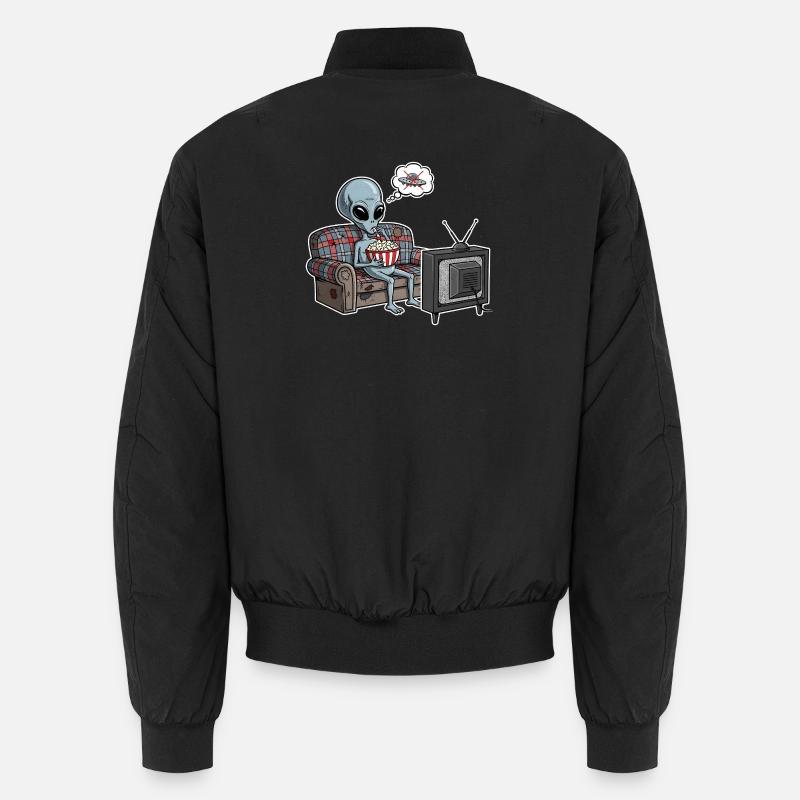 Alien Comic Faul Geschenk Unisex Bomberjacke