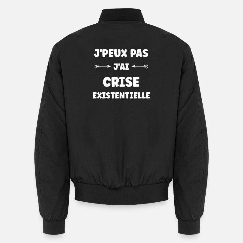 Existential crisis, black humour - Unisex Bomber Jacket - black