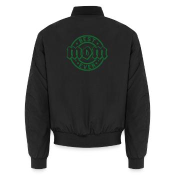 Meilleur insigne jamais décerné - Bomber unisexe - noir - Dos - AI Model Male 185 light (185cm)