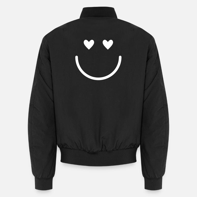 Souriant. Minimal. Certain. Bomber unisexe