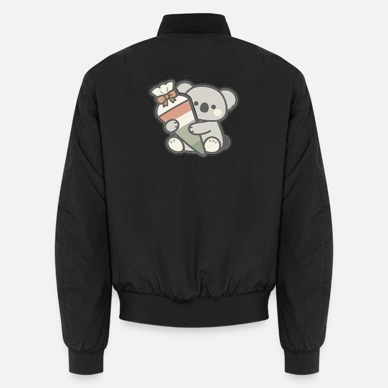 Finally schoolchild koala school cone school enrollment Unisex Bomber Jacket