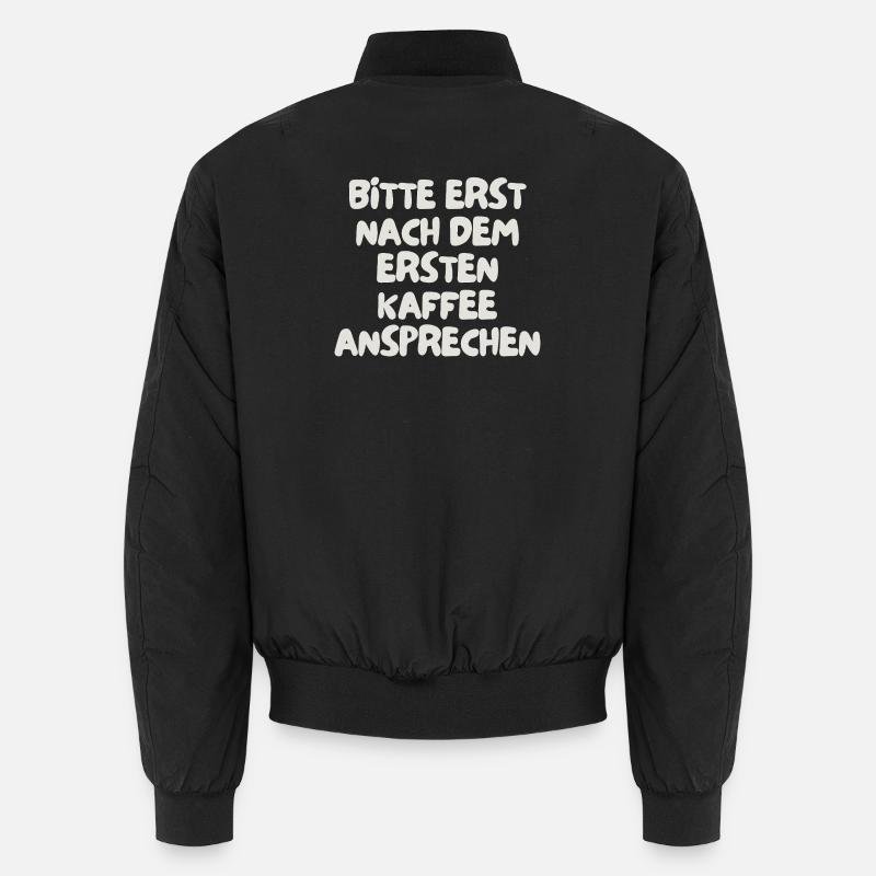 please do not speak to them until after the first coffee Unisex Bomber Jacket